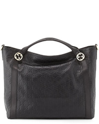 Gucci Miss Ssima Large Top Handle Bag Black