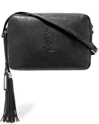 Saint Laurent Monogramme Lou Leather Shoulder Bag Black