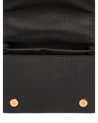 Moschino Teddy Bear Tab Leather Shoulder Bag