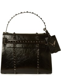 Valentino My Rockstud Rolling Cracked Leather Bag