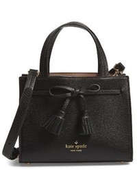 Kate Spade New York Hayes Street Mini Isobel Leather Satchel Black