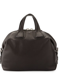 Givenchy Nightingale Medium Waxy Leather Satchel Bag