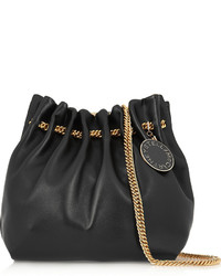 Stella McCartney Noma Small Faux Leather Shoulder Bag Black