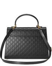 Gucci Padlock Medium Ssima Top Handle Satchel Bag