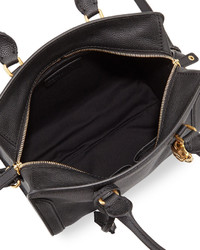 Alexander McQueen Padlock Small Leather Satchel Bag