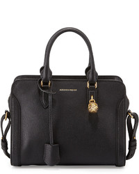 Alexander McQueen Padlock Small Leather Satchel Bag
