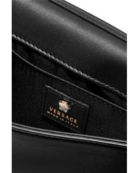 Versace Palazzo Leather Shoulder Bag Black