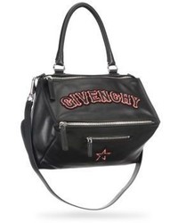 Givenchy Pandora Logo Leather Shoulder Bag