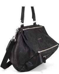 Givenchy Pandora Medium Leather Satchel Bag Black