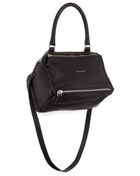 Givenchy Pandora Small Sugar Leather Shoulder Bag Black