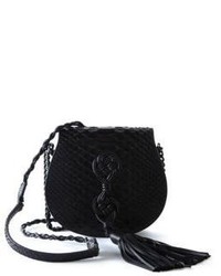 Saint Laurent Passeterie Small Python Embossed Leather Chain Bag