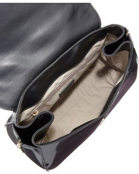 Missoni Patent Top Handle Satchel Bag Nero