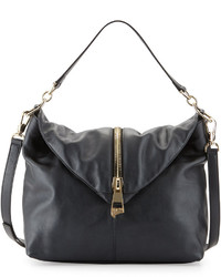Versace Pearl Leather Shoulder Bag Black