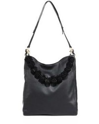 Loeffler Randall Pom Pom Leather Hobo Bag