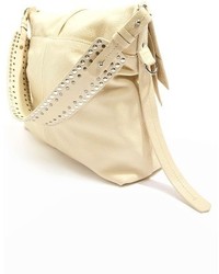Topshop Premium Leather Hobo Bag Black