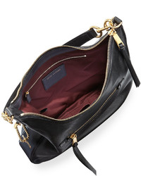 Marc Jacobs Recruit Leather Hobo Bag Black