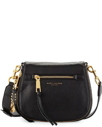 Marc Jacobs Recruit Small Leather Saddle Bag Black