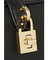 Dolce & Gabbana Rosaria Mini Textured Leather Shoulder Bag Black