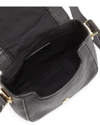 See by Chloe Sadie Small Studded Leather Saddle Bag Black