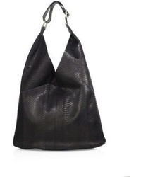 A.L.C. Sadie Snakeskin Embossed Leather Shoulder Bag