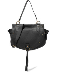 See by Chloe See By Chlo Collins Medium Textured Leather Shoulder Bag Black