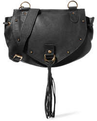 See by Chloe See By Chlo Collins Medium Textured Leather Shoulder Bag Black