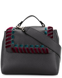 Orciani Shoulder Bag With Velvet Stitch