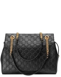 Gucci Signature Soft Leather Shoulder Bag