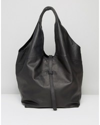 Asos Slouchy Leather Shoulder Shopper Bag