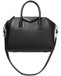 Givenchy Small Antigona Bag In Black Textured Leather One Size