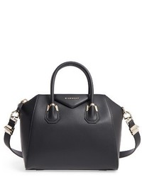 Givenchy Small Antigona Leather Satchel Black