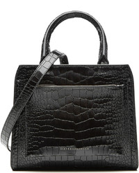 Victoria Beckham Snake Embossed Patent Leather Shoulder Bag