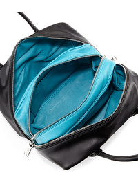 Prada Soft Calf Medium Inside Bag Blackturquoise