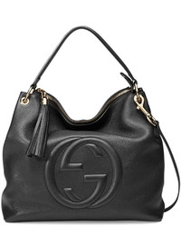 Gucci Soho Large Leather Hobo Bag Black