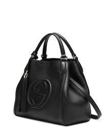 Gucci Soho Leather Shoulder Bag Black