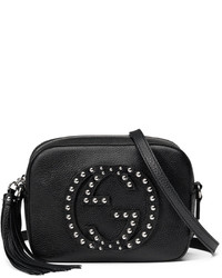 Gucci Soho Studded Leather Disco Bag Black
