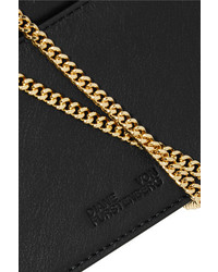 Diane von Furstenberg Soire Leather Shoulder Bag Black