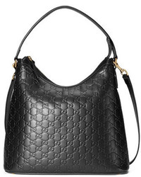 Gucci Ssima Medium Hobo Bag Black