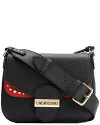 Love Moschino Studded Grained Shoulder Bag