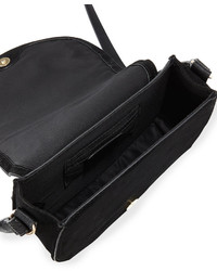 Neiman Marcus Studded Saddle Bag Black