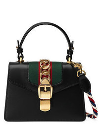 Gucci Sylvie Mini Leather Satchel Bag