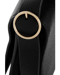 Victoria Beckham Textured Leather Shoulder Bag Black