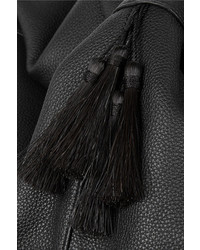 The Row The Sling Leather Shoulder Bag Black