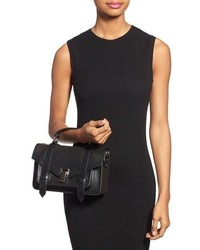 Proenza Schouler Tiny Ps1 Perforated Leather Satchel Black