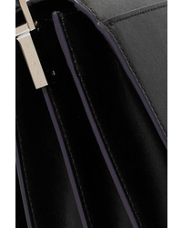 Marni Trunk Leather Shoulder Bag Black