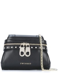 Twin-Set Zip Detail Shoulder Bag
