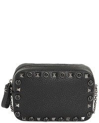 Valentino Mini Rockstud Noir Grained Leather Bag