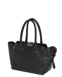 Valentino Rolling Noir Grained Leather Bag