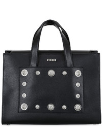 Versus Studded Saffiano Leather Top Handle Bag