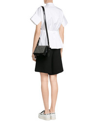 Victoria Beckham Woven Patent Leather Mini Shoulder Bag